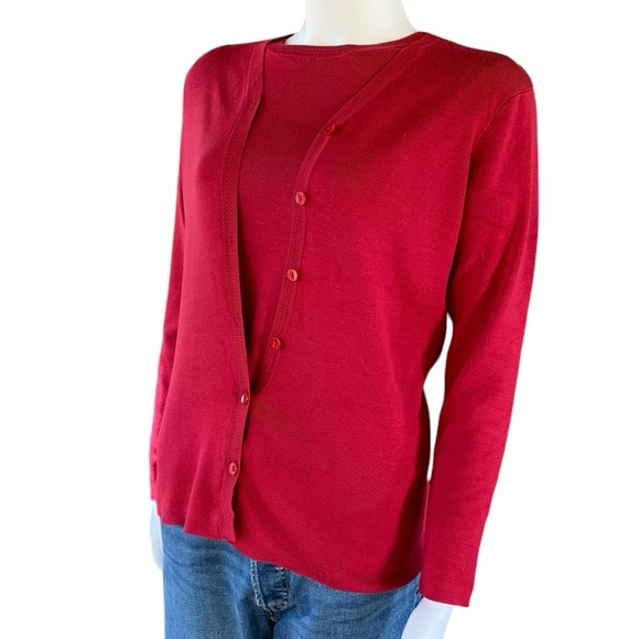 Talbots silk blend twin set size medium - Picture 1 of 11